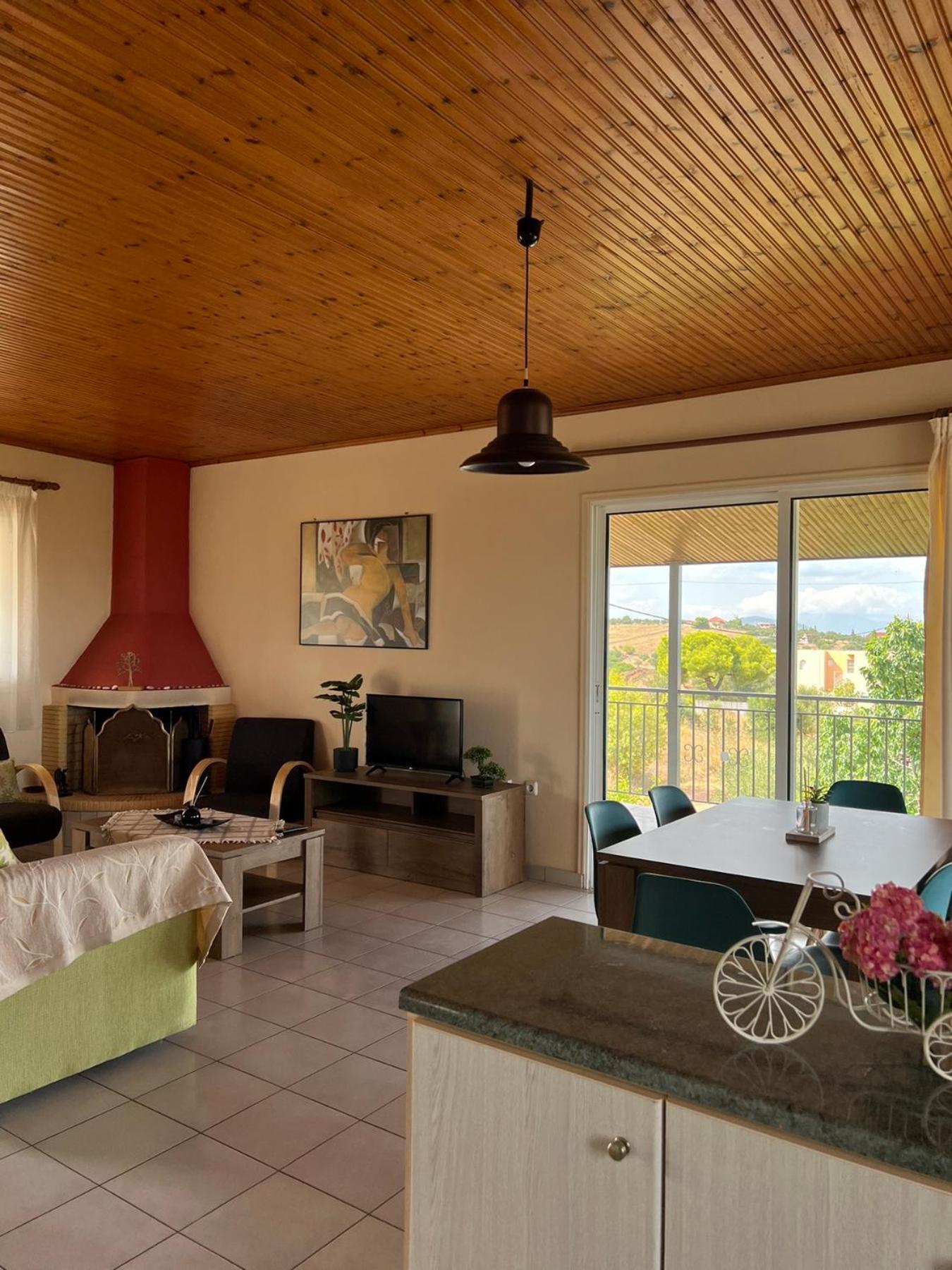 Xenia'S Seaview House Villa Paralia Avlidhos Exterior photo